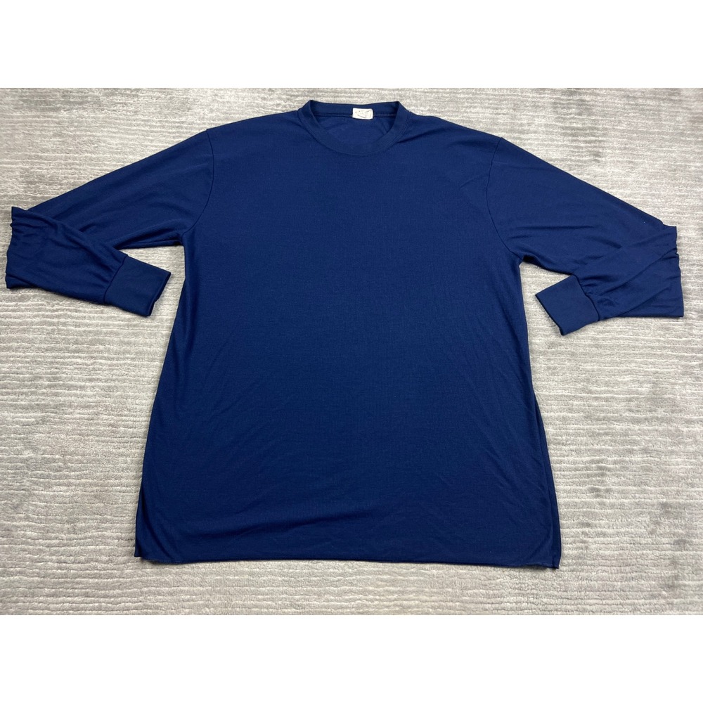 PolarMax Thermal Top Mens XL Tall Navy Blue Thermax Base Layer Long Sleeve USA